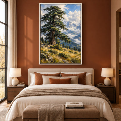 Alpine Solitude Mountain Landscape Canvas Wall Art
