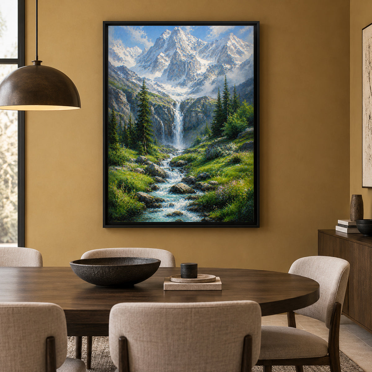 Beyond the Pines Alpine Wilderness Canvas Wall Art