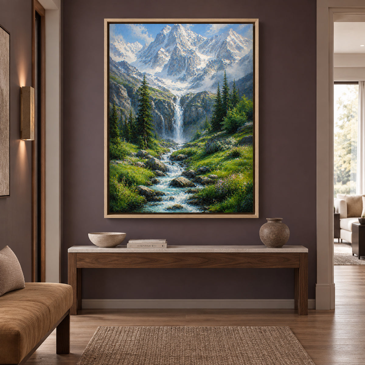 Beyond the Pines Alpine Wilderness Canvas Wall Art