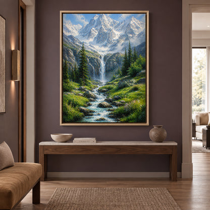 Beyond the Pines Alpine Wilderness Canvas Wall Art