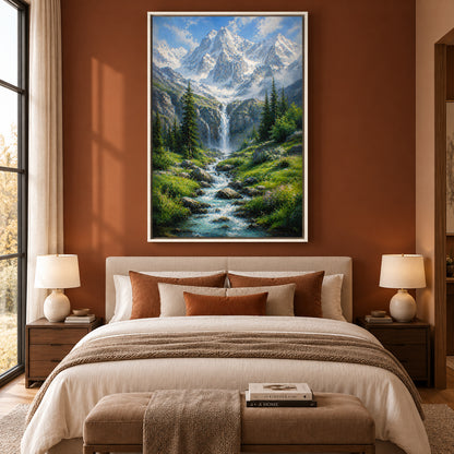 Beyond the Pines Alpine Wilderness Canvas Wall Art