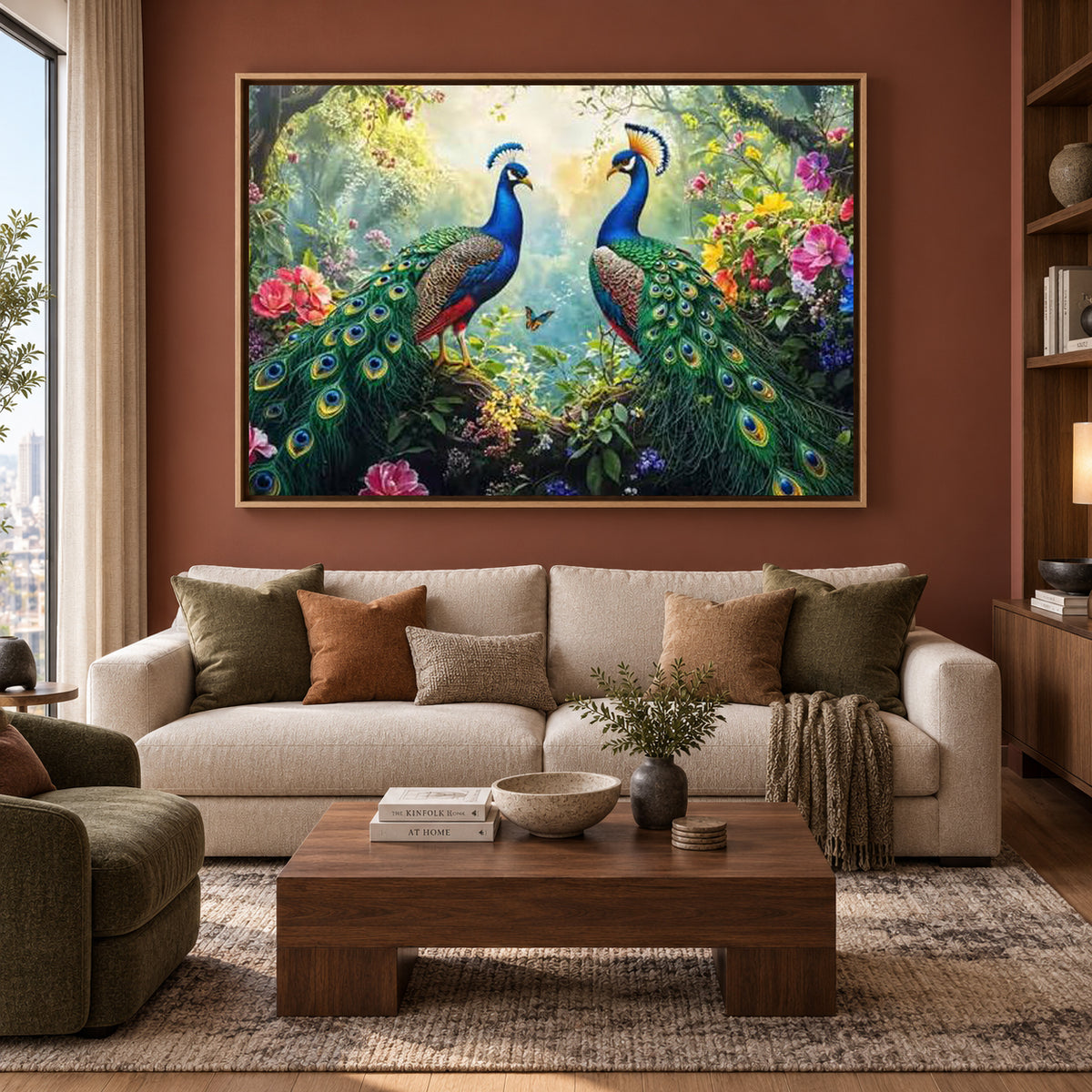 Stunning Peacock Wall Canvas for Home Interior Decor