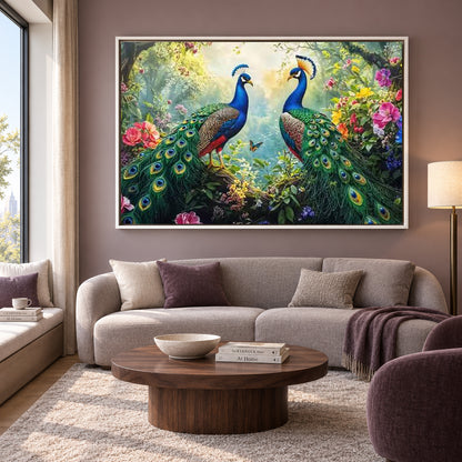 Stunning Peacock Wall Canvas for Home Interior Decor