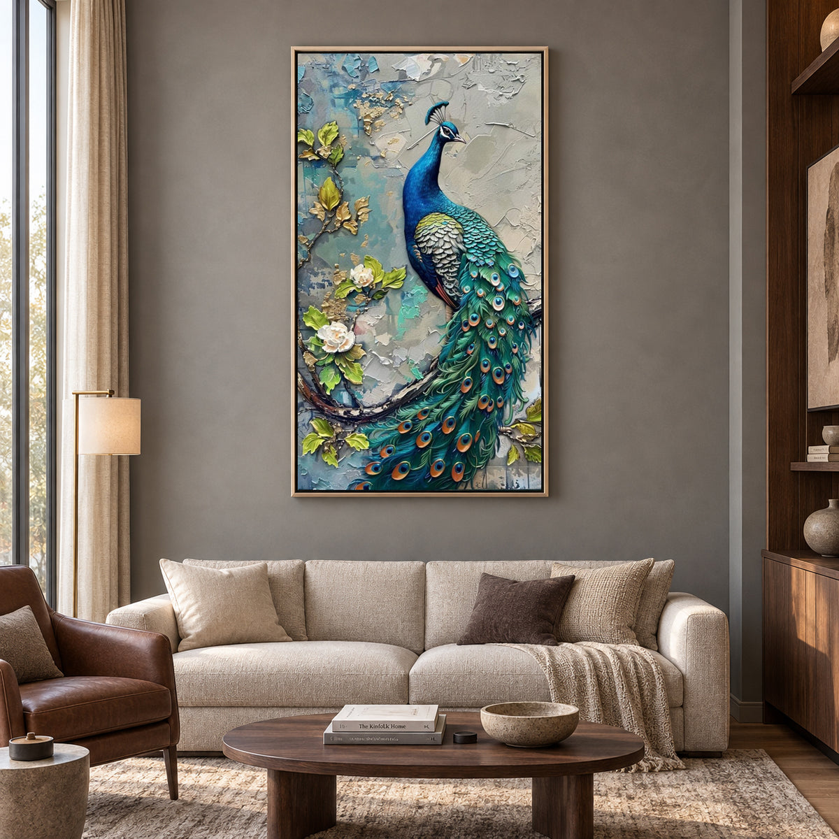 Premium Peacock Wall Decor Canvas Painting For Home Decor
