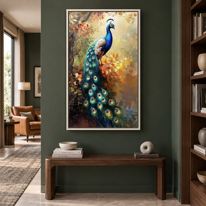 Peacock Vastu Canvas Painting for Positive Energy