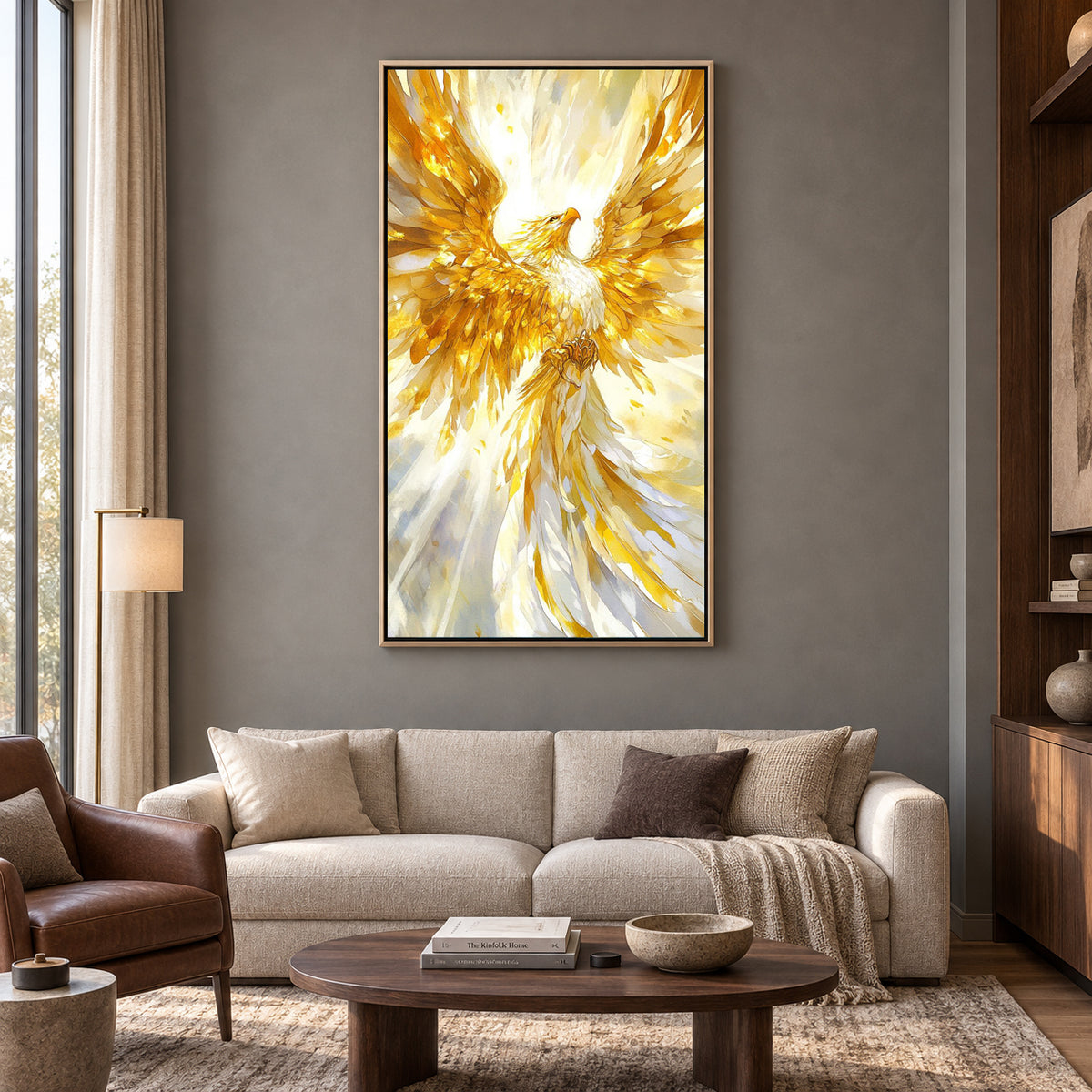 Phoenix Vastu Wall Art Symbolic Artwork for Modern Interiors