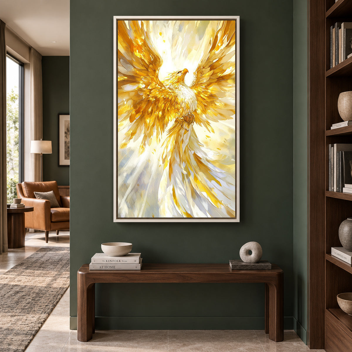 Phoenix Vastu Wall Art Symbolic Artwork for Modern Interiors