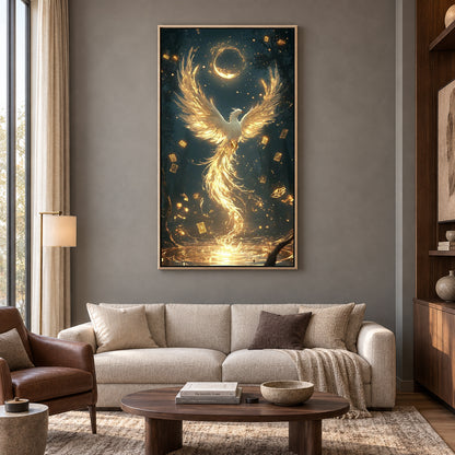 Phoenix Wall Art Luxury Canvas Artwork for Contemporary Interiors