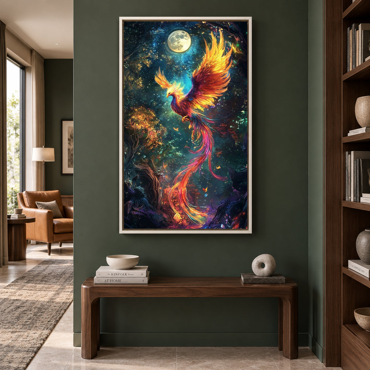 Phoenix Wall Art Large Canvas Decor for Bedroom and Living Space