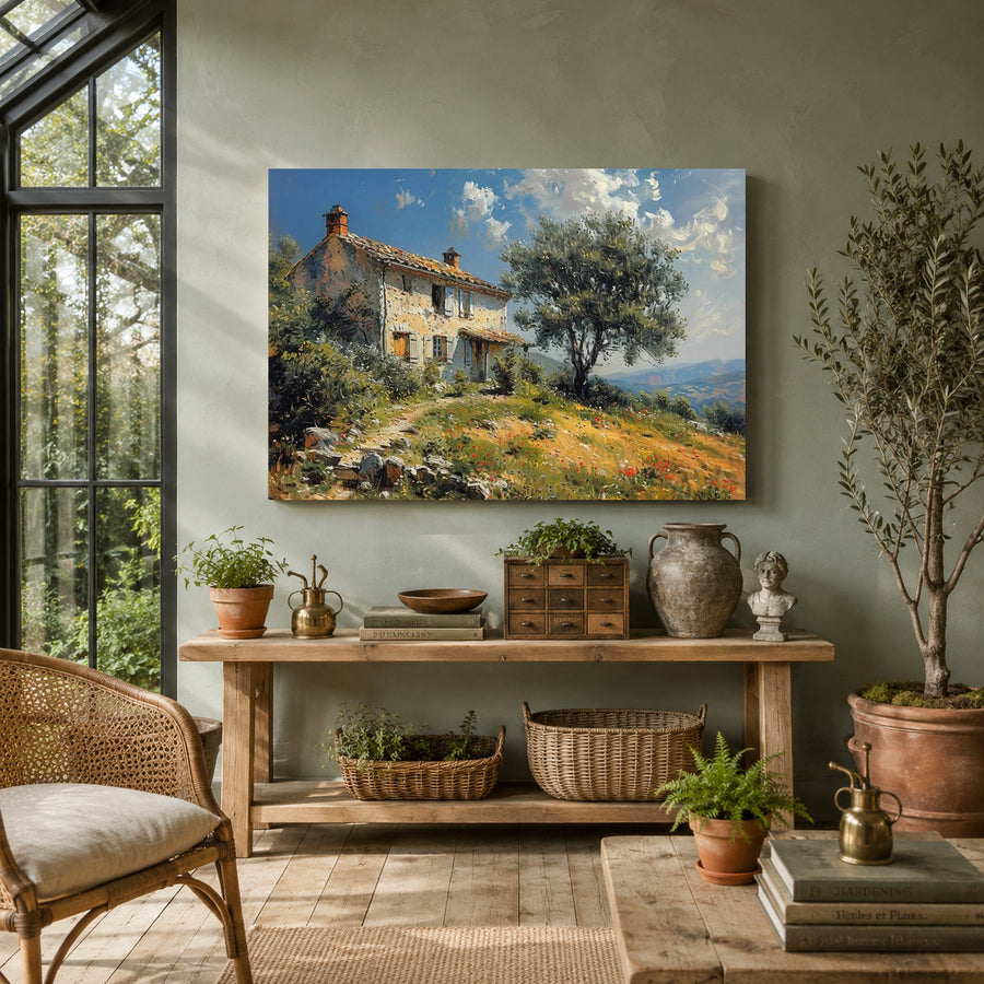 Vintage Countryside Canvas Wall Art for Elegant Home & Office Décor