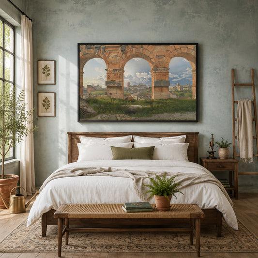 Vintage Roman Arch Canvas Wall Art
