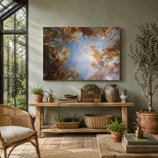 Vintage Baroque Mythological Canvas Wall Art