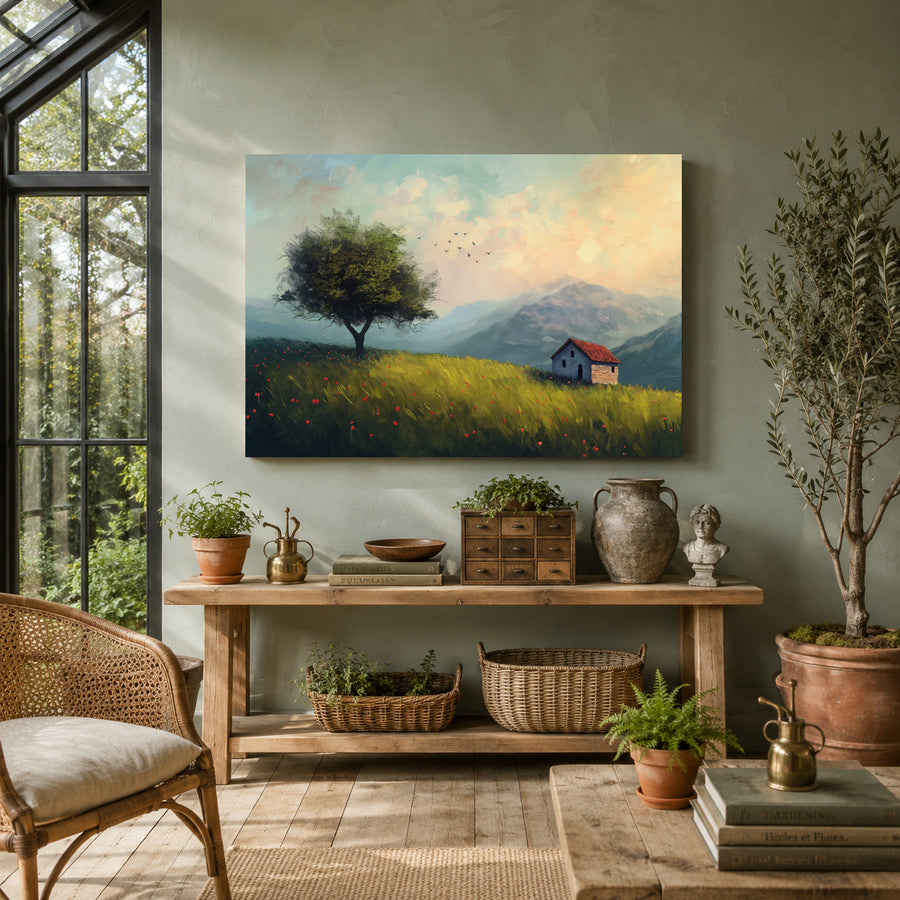 Countryside Landscape Canvas Wall Art