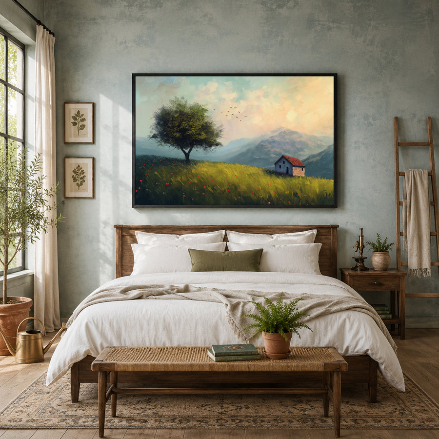Countryside Landscape Canvas Wall Art