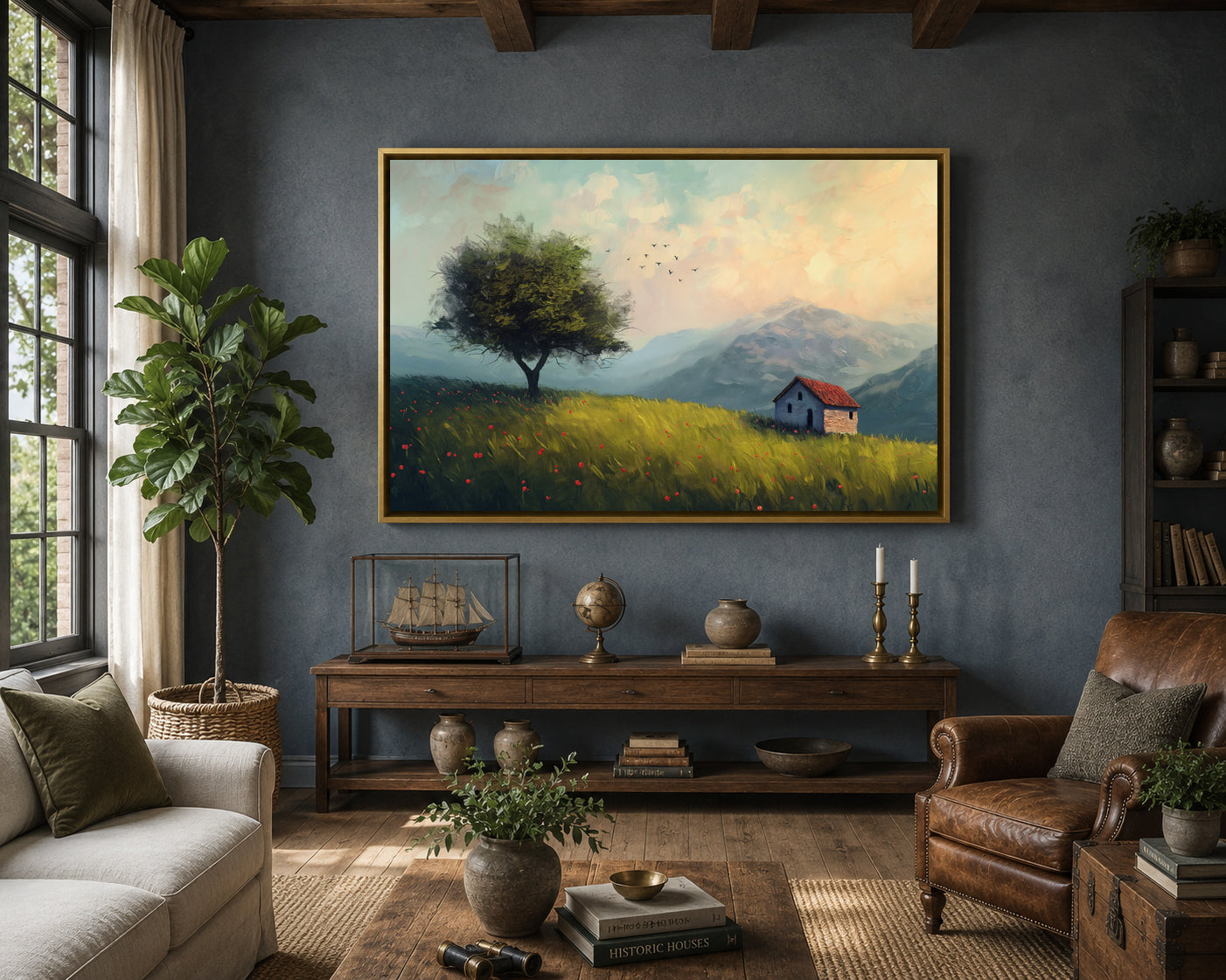 Countryside Landscape Canvas Wall Art