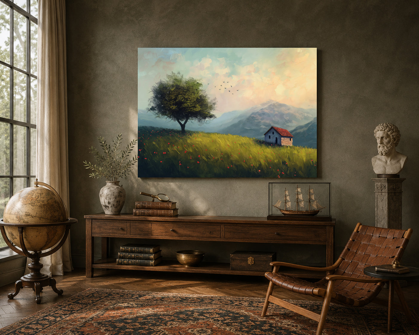 Countryside Landscape Canvas Wall Art