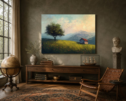 Countryside Landscape Canvas Wall Art