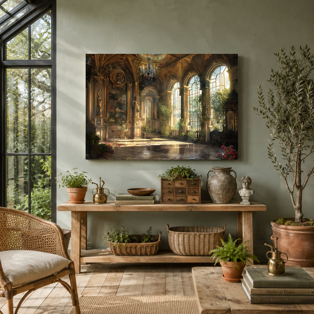 Luxury Palace Interior Canvas Wall Art