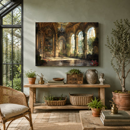 Luxury Palace Interior Canvas Wall Art