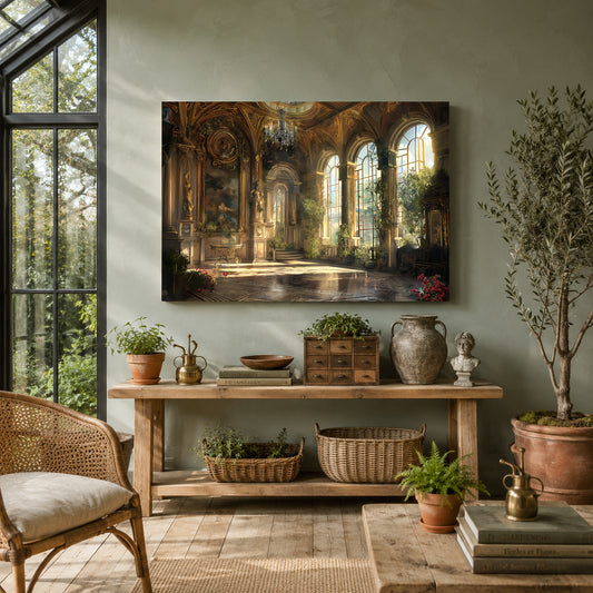 Luxury Palace Interior Canvas Wall Art
