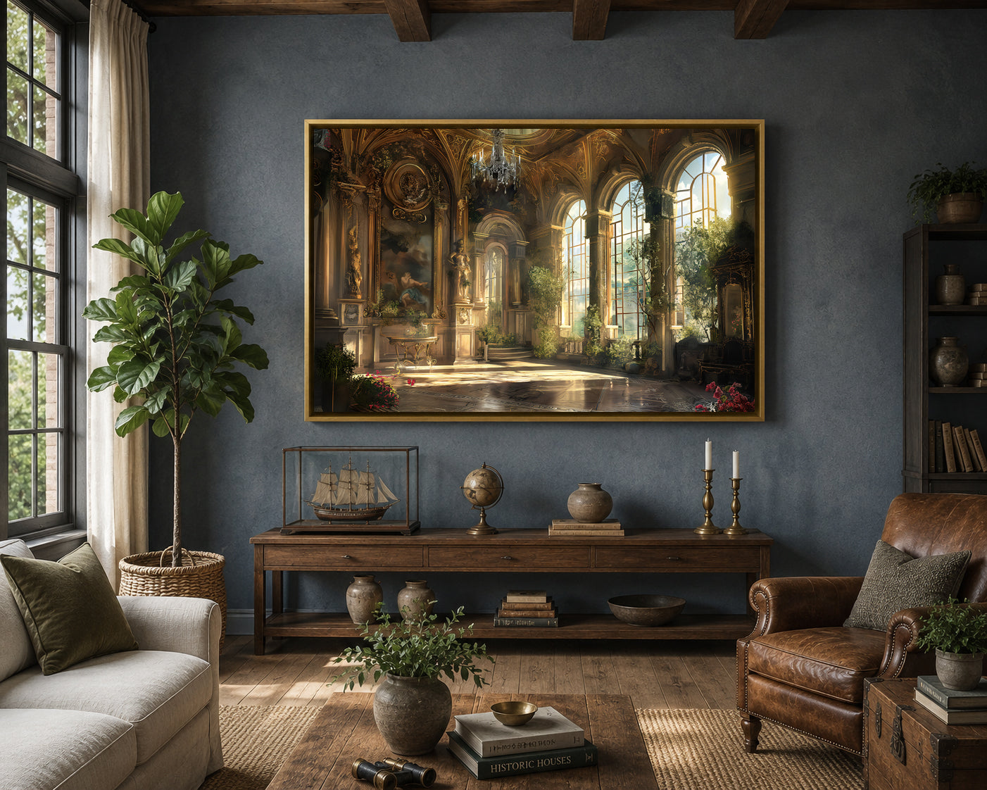 Luxury Palace Interior Canvas Wall Art