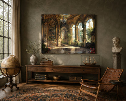 Luxury Palace Interior Canvas Wall Art