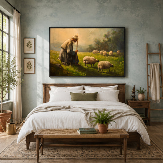 Vintage Shepherd Canvas Wall Art