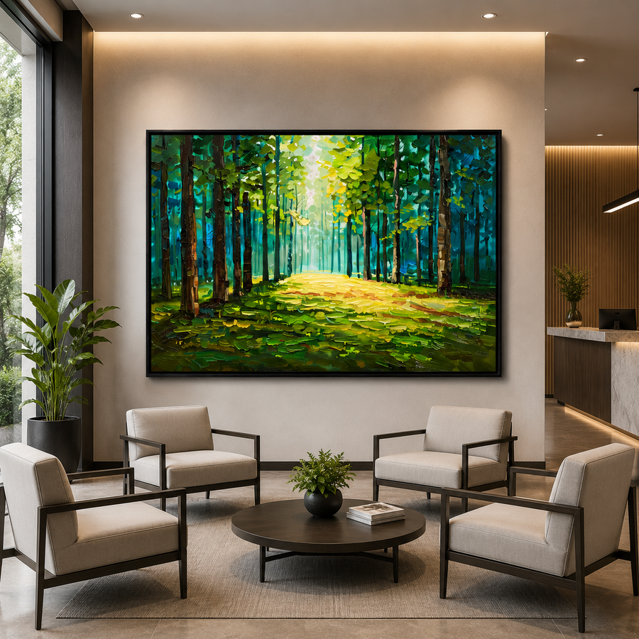 &nbsp;Forest Path Canvas Wall Art