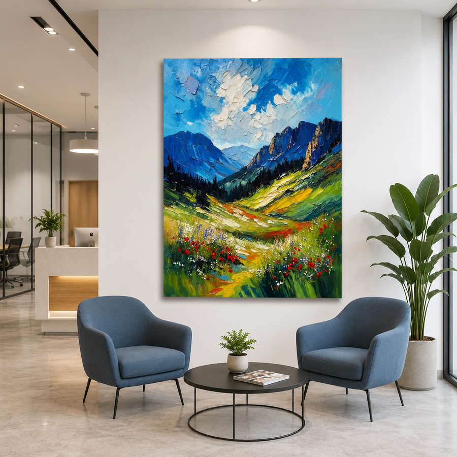 Mountain Valley Canvas Wall Art