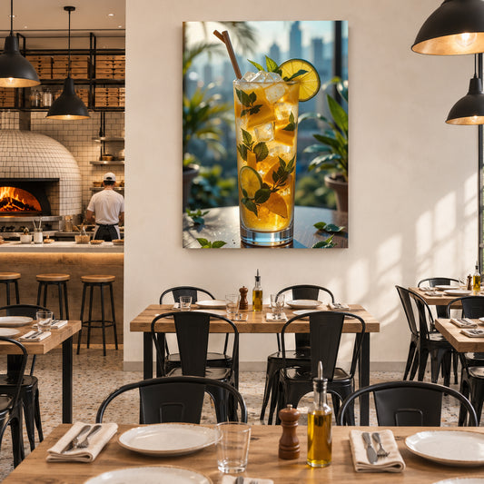 Cocktail Wall Art for Kitchen, Dining Room and Home Bar Decor