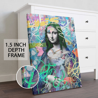 Mona Lisa Maximalist Altered Wall Art Print for Modern Decor