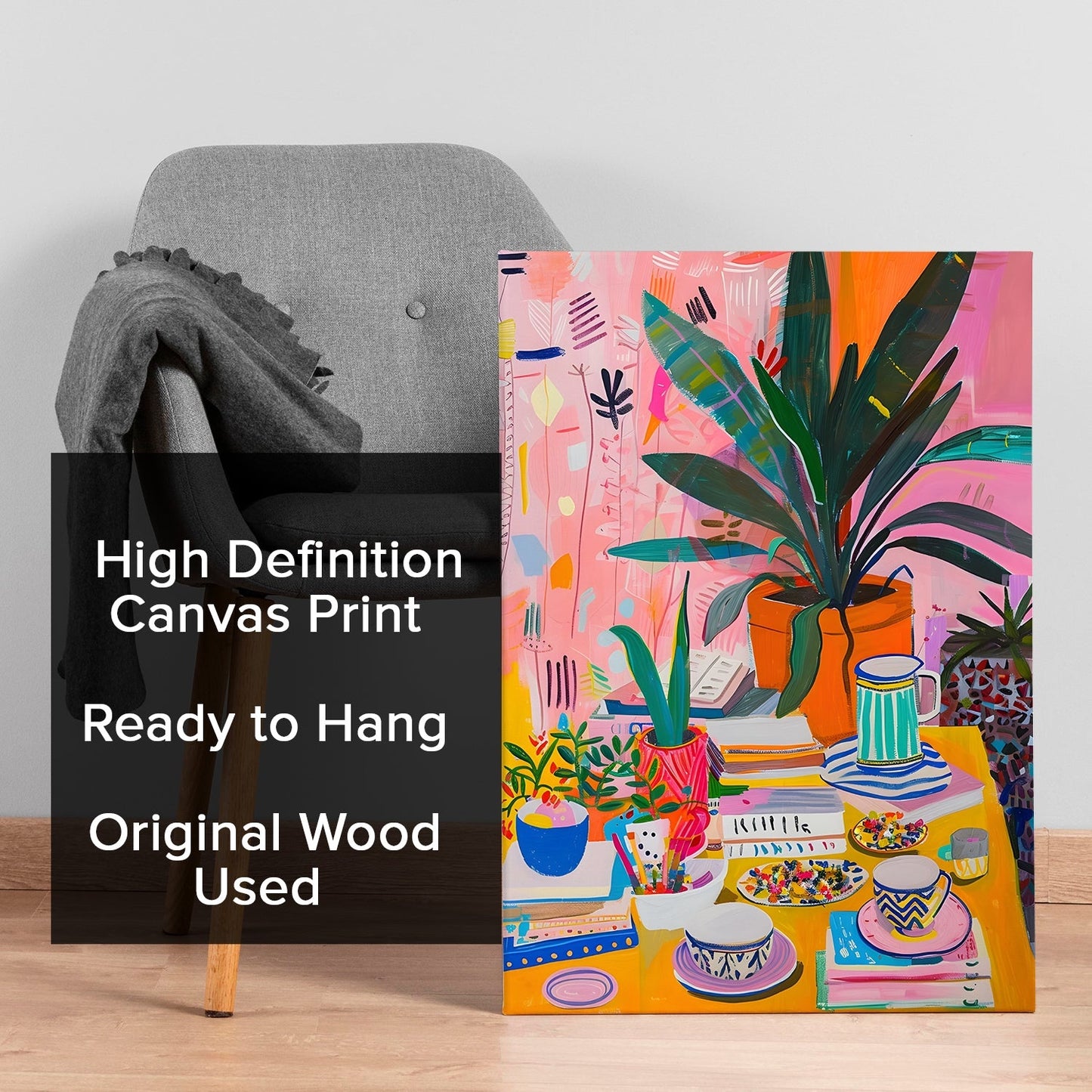 Maximalist Colourful Oil Painting Wall Art for Stylish Decor