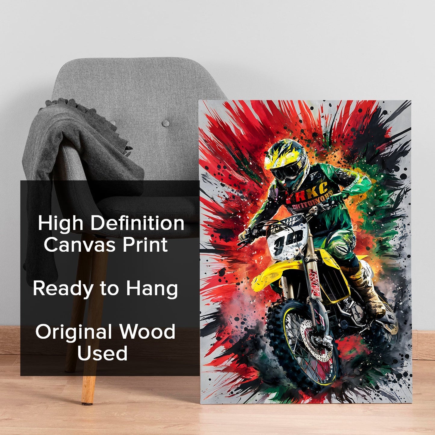 Speed Burst Racing Wall Art Painting for Modern Home Décor