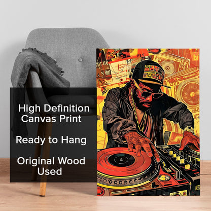 Hip-Hop Frequencies Wall Art Painting for Urban Style Decor