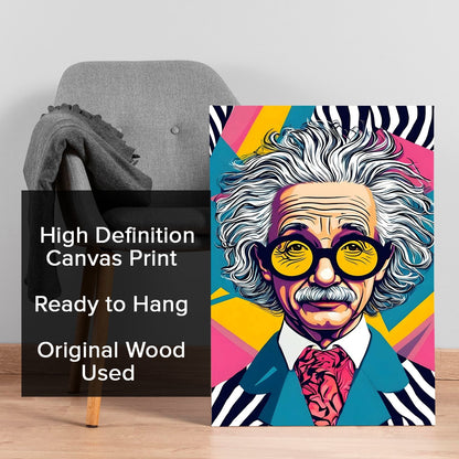 Einstein Unplugged Wall Art Painting for Modern Artistic Decor