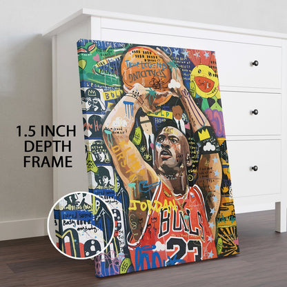 Jordan Street Royalty Wall Art Painting for Urban Style Decor