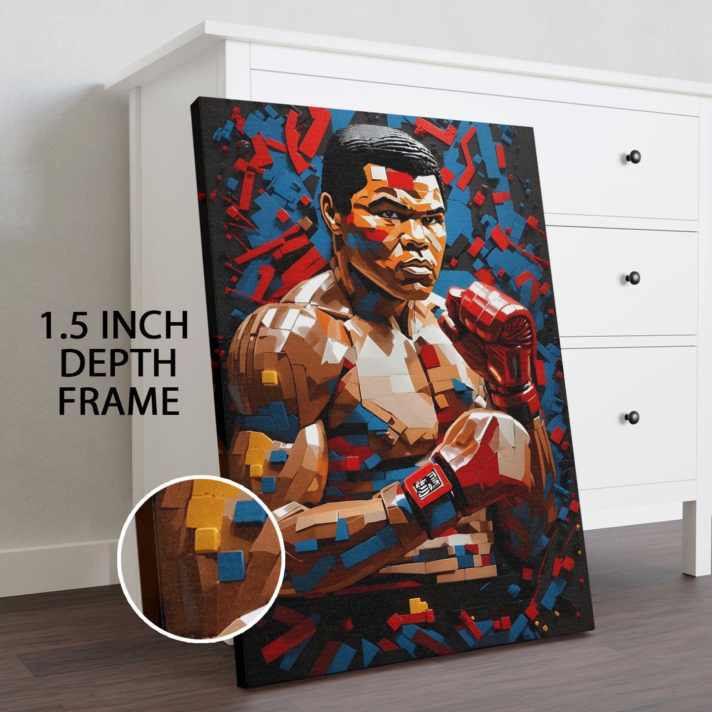 Boxing Royalty Wall Art Painting for Bold Modern Decor