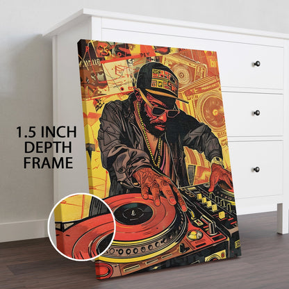 Hip-Hop Frequencies Wall Art Painting for Urban Style Decor