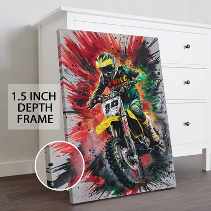 Speed Burst Racing Wall Art Painting for Modern Home Décor