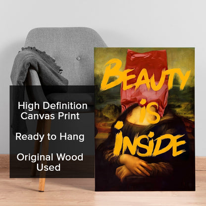 The Graffiti Mona Wall Art Painting for Modern Urban Decor