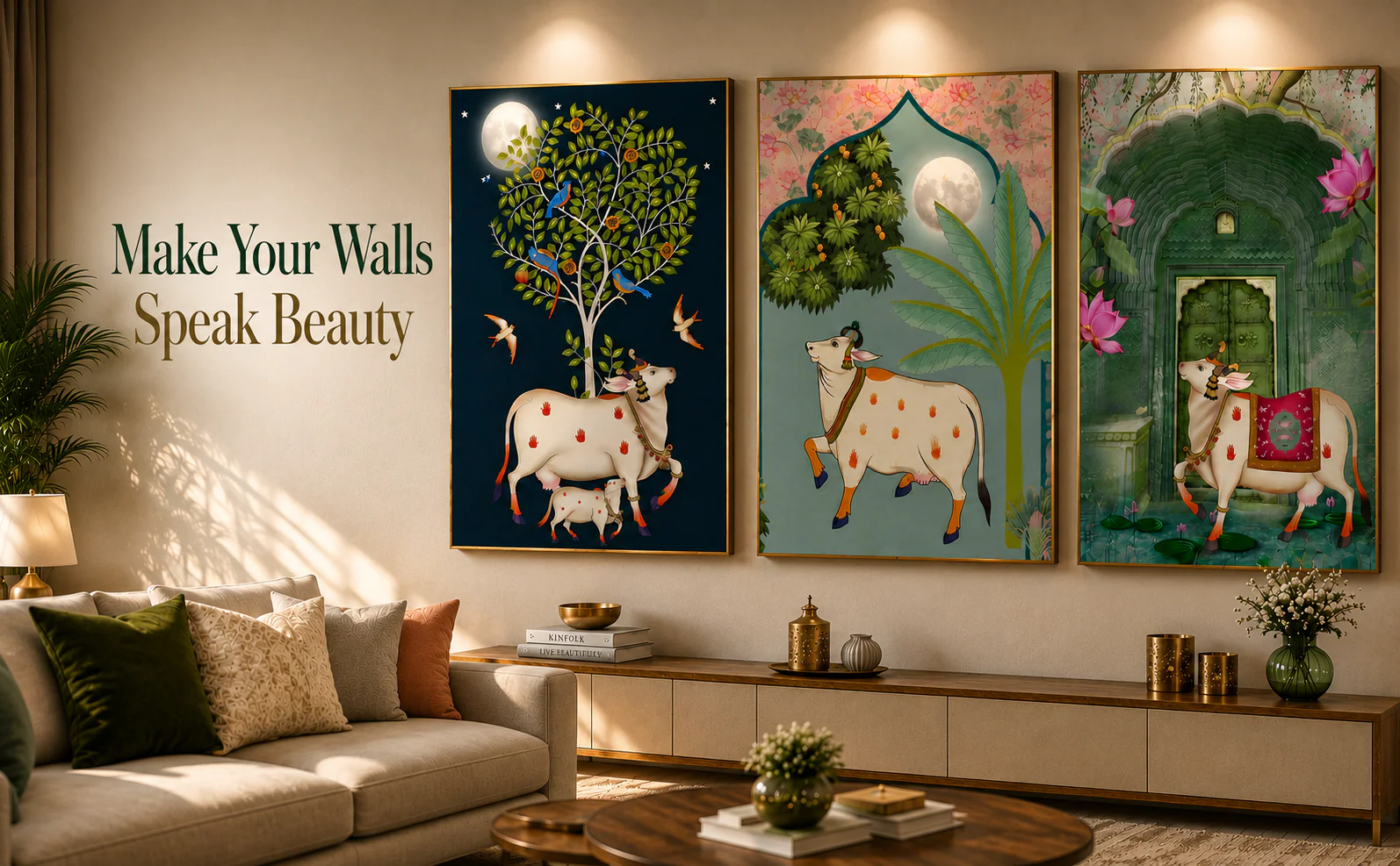 Premium canvas wall art displayed in an interior