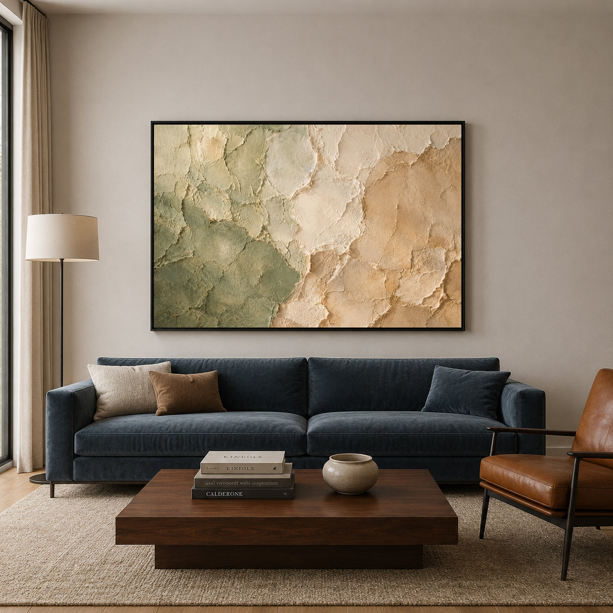 Modern Organic Earth Texture Canvas Art
