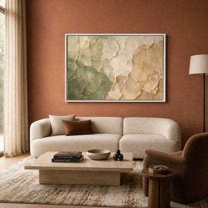Modern Organic Earth Texture Canvas Art