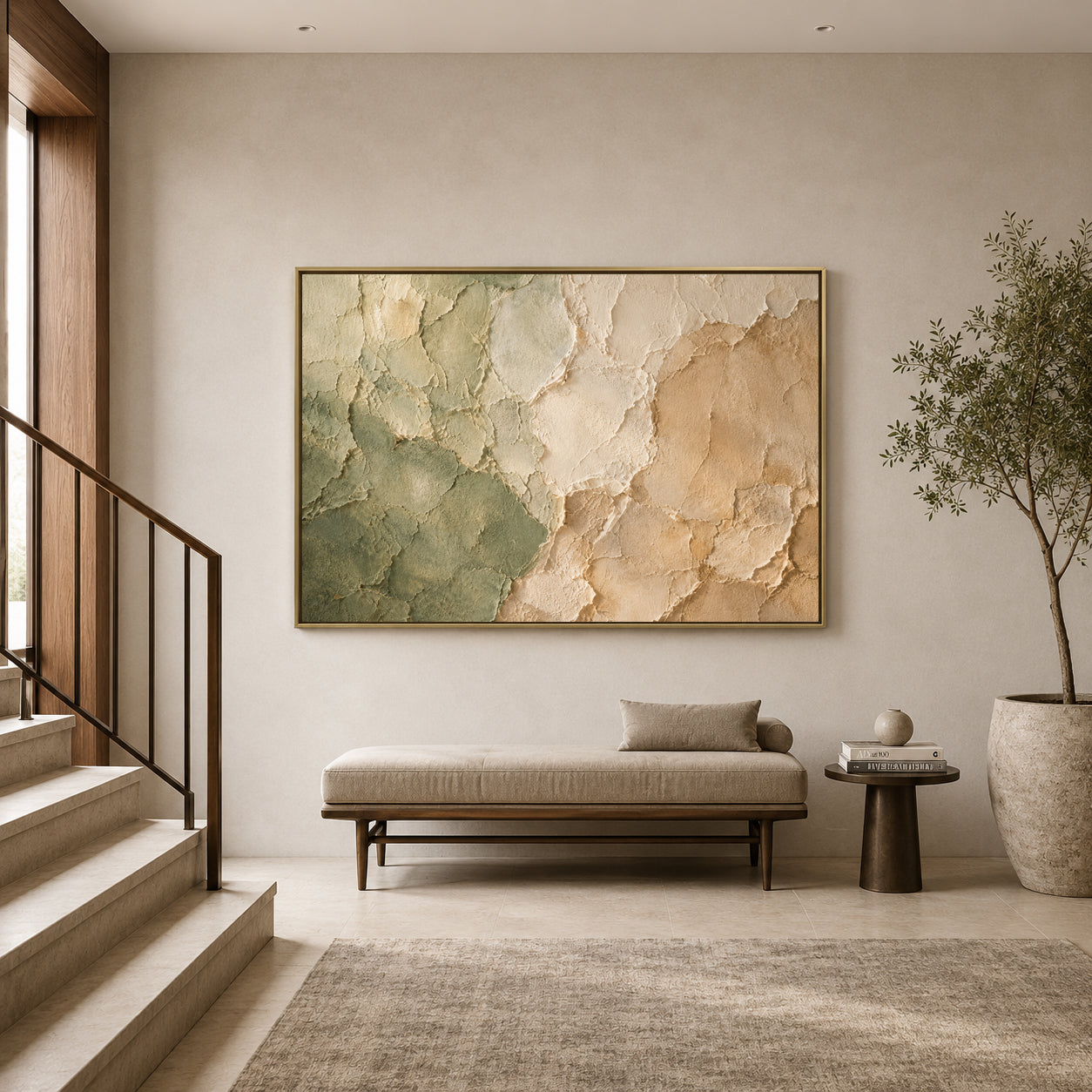 Modern Organic Earth Texture Canvas Art