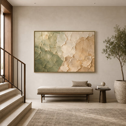 Modern Organic Earth Texture Canvas Art