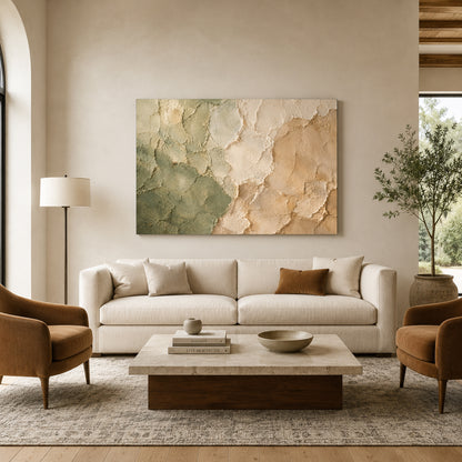 Modern Organic Earth Texture Canvas Art