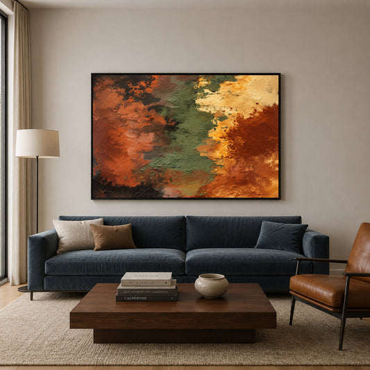Earthbound Layers Textured Abstract Canvas Art