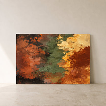 Earthbound Layers Textured Abstract Canvas Art