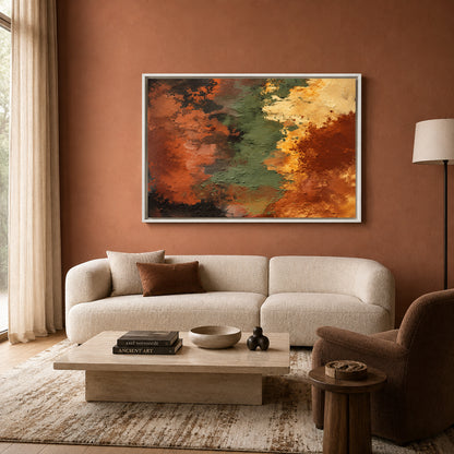Earthbound Layers Textured Abstract Canvas Art