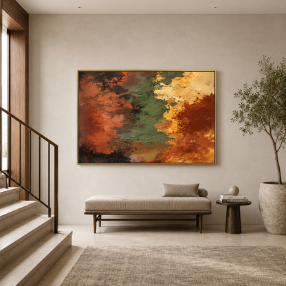 Earthbound Layers Textured Abstract Canvas Art